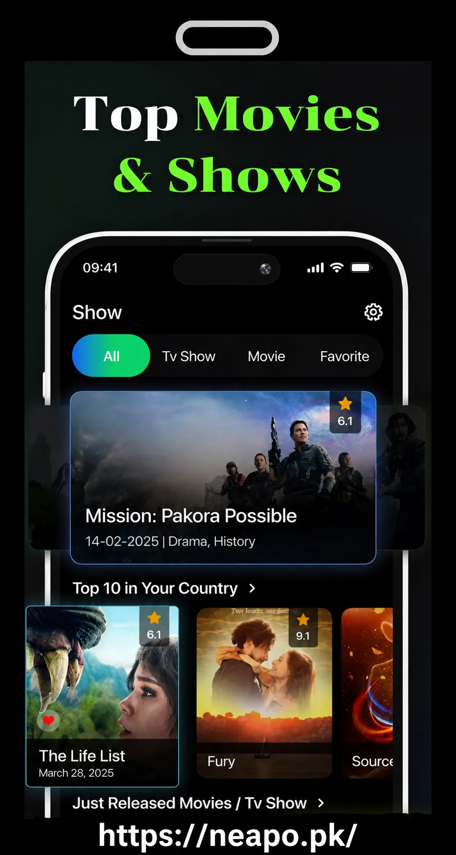 MovieBox APK app interface on Android