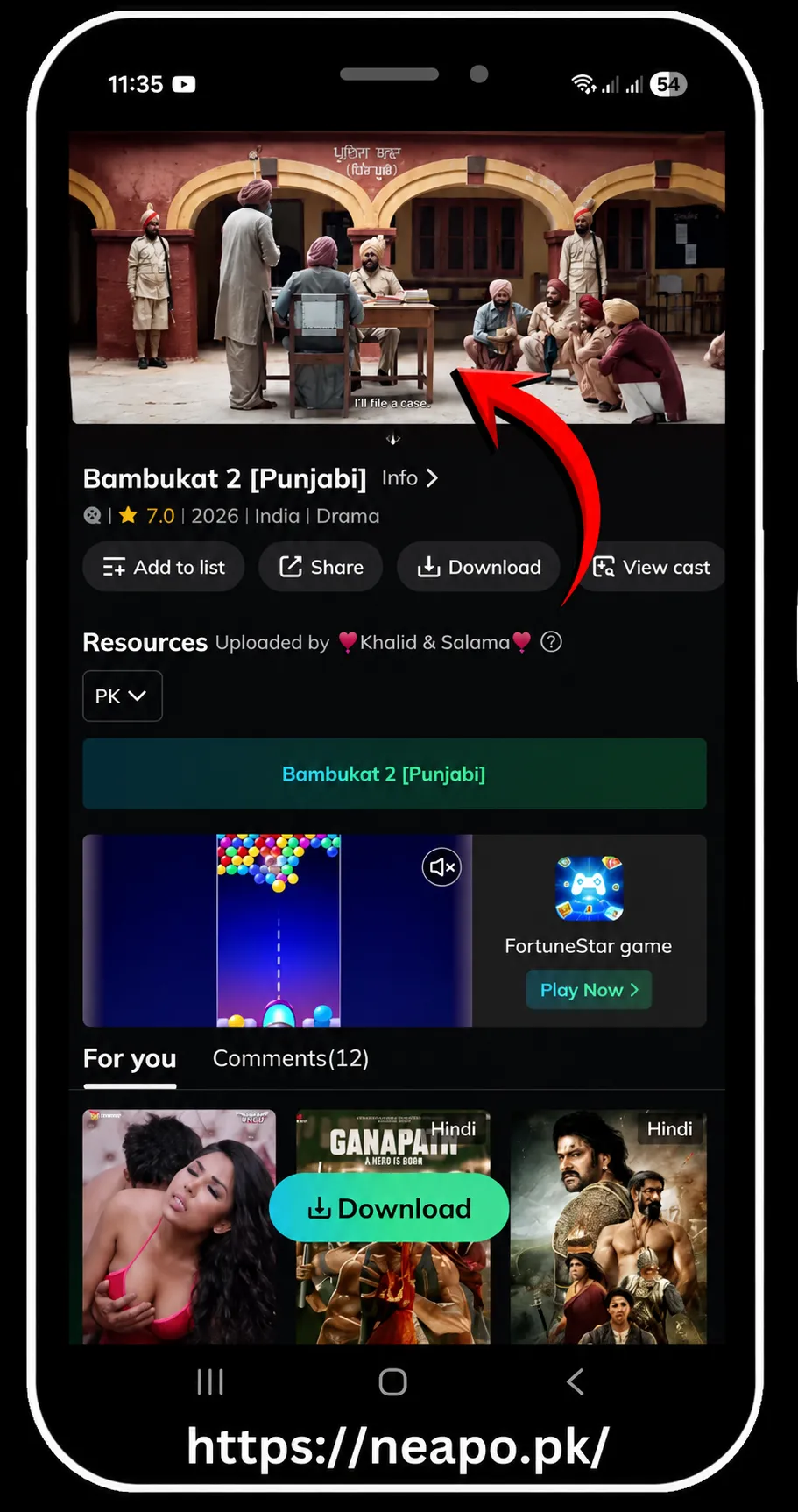 MovieBox APK entertainment categories